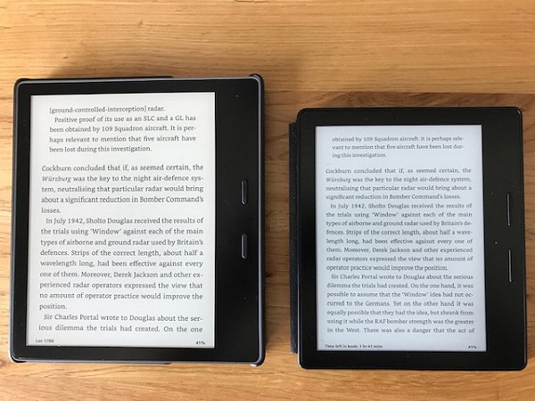 Kindle Oasis: 2016 vs 2019 – turbulent flow